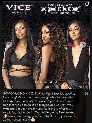 Vice Premium Wigs