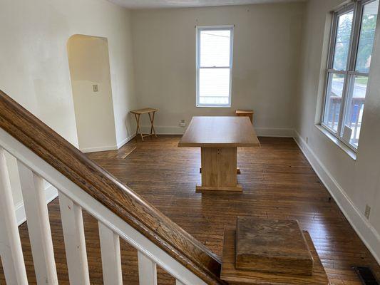 The wood floors at our home on Stewart Street cease to dissapoint