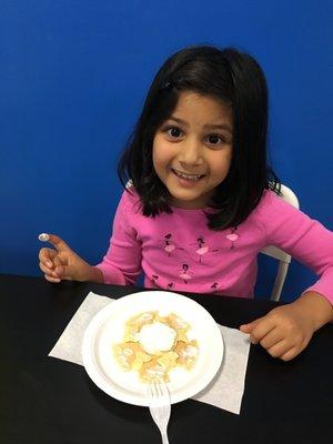 Fun cooking class.  Kids had fun.  They loved their pancake.