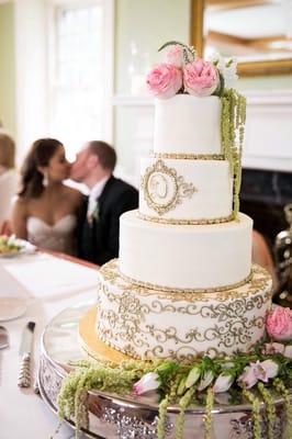 DeFranco wedding 6/20/15 Our cake was at our table, everything was just beautiful!