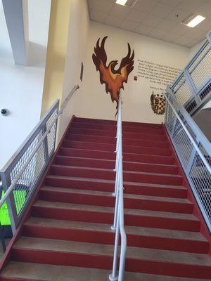 Stairs to most of the class rooms