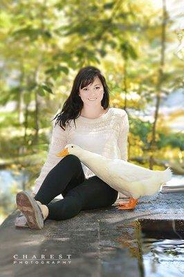 This was one amazing duck!!! - Senior pics...