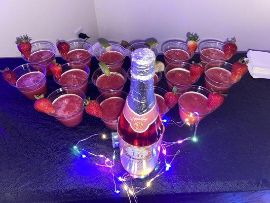 Virgin Strawberry Daquiries for a Sweet 16!