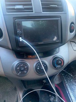 Installed radio