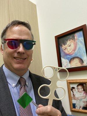 As a Developmental Optometrist I provide specialty services of Vision Therapy when needed.