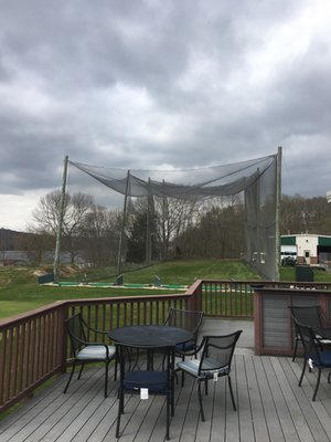 Back deck and driving range