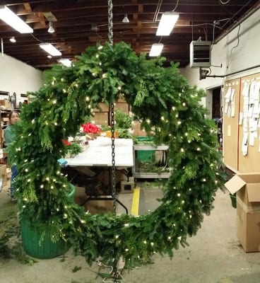 5' hand made wreath!