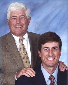 Dr. James McDaniel with his son Dr. Andrew McDaniel.