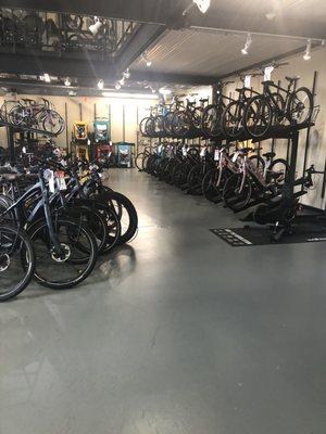 One view of the bikes available.