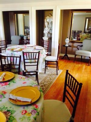 Upstairs dinning room