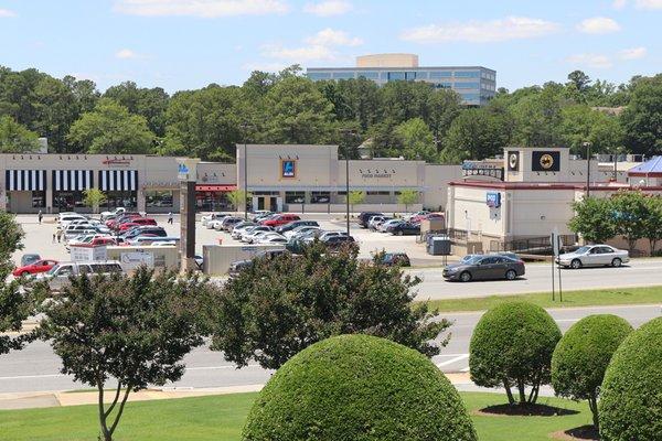 View from the Publix shopping center across the street, or the road.