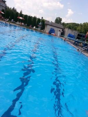 The diving boards & lap lanes.