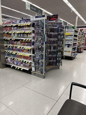 Inside Walgreens isles