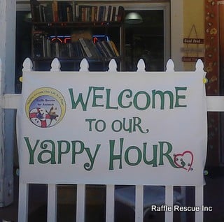 Join us at our monthly Yappy Hour see our web site for more details.