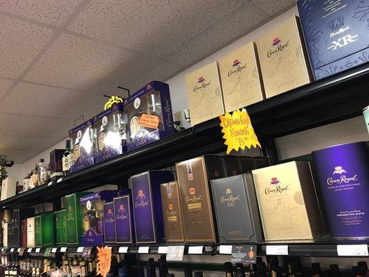 All the popular Crown Royal flavors