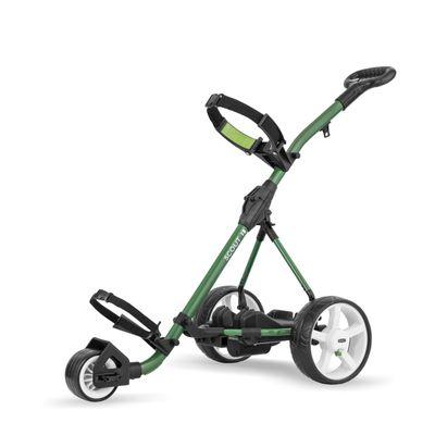 HB Scout electric golf trolley in green.