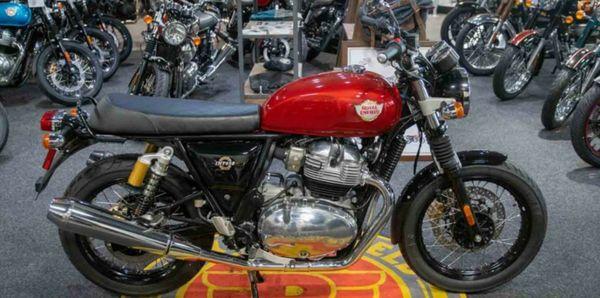 2023 Royal Enfield Interceptor 650 in Canyon Red.