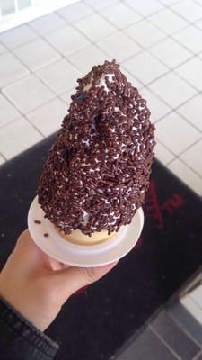 Mmm vanilla softee with chocolate sprinkles