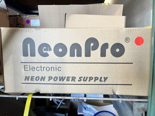 NEON PRO electronic neon power supplies, available in 12k, 9k, 6k and some with flashers