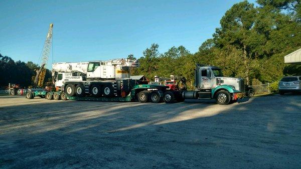 Heavy Hauling 8 axle load .