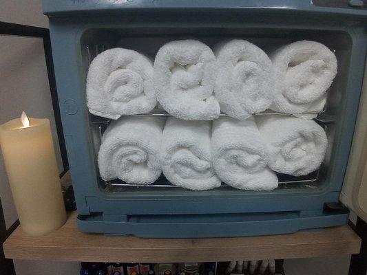 Experience ultimate relaxation with our hot towels. Perfect for our massage sessions, enjoy a warm towel to soothe tired muscles