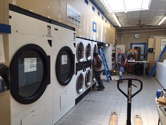 New dryer install begins