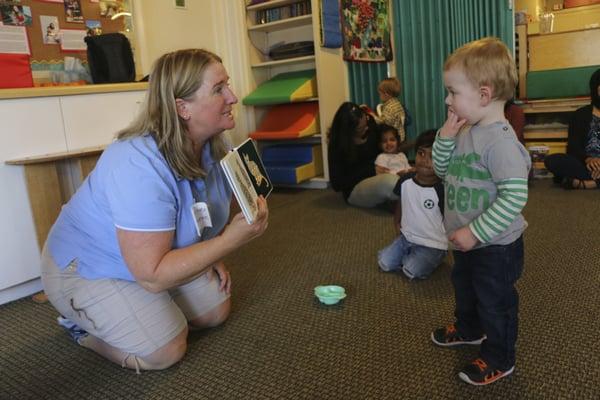 Circle time with a story.