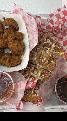 Original seasoned chicken with a delicious buttermilk waffle