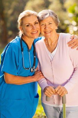 Caring and professional caregivers.