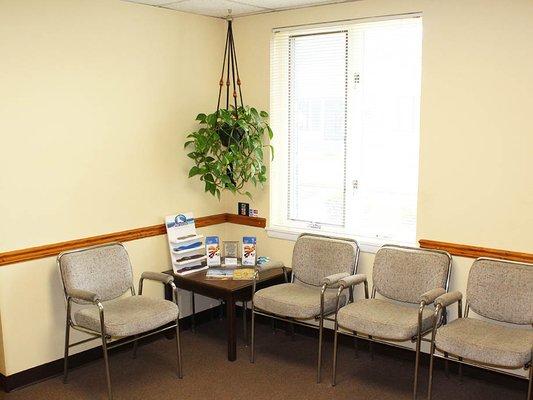 Spacious waiting room, but don't expect to be there long because Dr. Czerminski values your time.