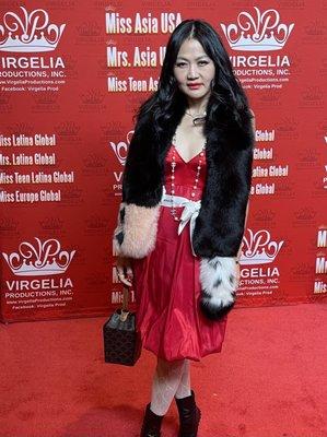 On the red carpet for Miss Asia USA International