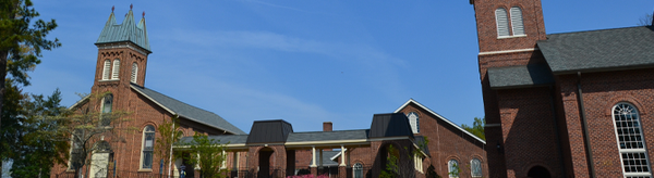 Our Campus as seen from Tom Hall Street