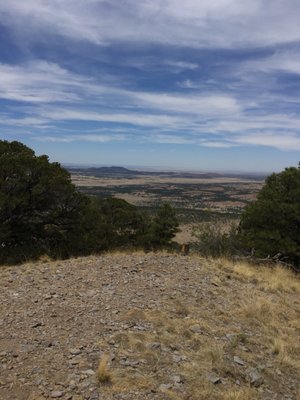 Looking north towards the Grand Canyon from the summit. 8,200 feet.