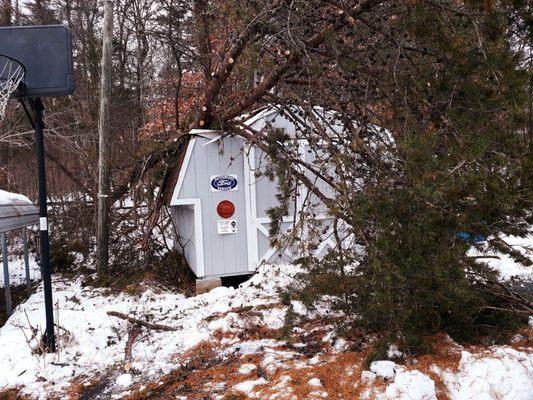 The insurance job I did this past snow storm.