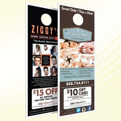 Ziggy's / The Lounge Spa Door-Hanger