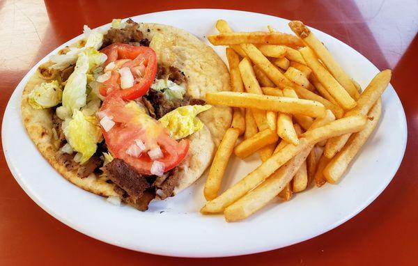 Gyro Platter at Rudy's Holland