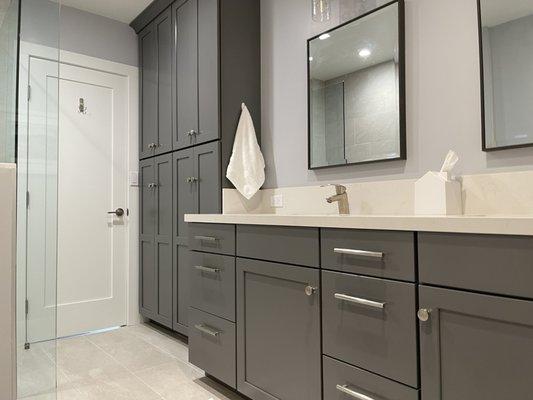 Master bath vanity