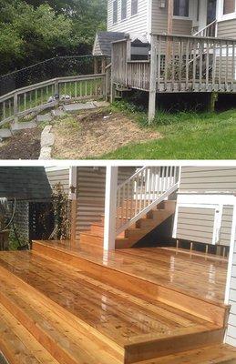 Before And After Deck Remodel