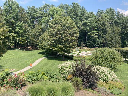 View toward Italian Garden from Cafe