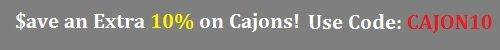 CAJON10 10% off cajons