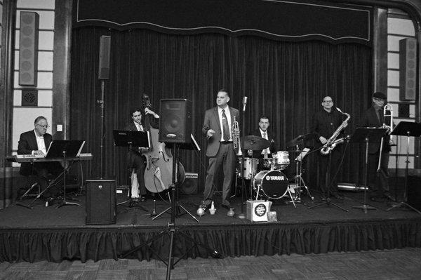 The Alpha Rhythm Kings playing on the Queen Mary in Long Beach, California.