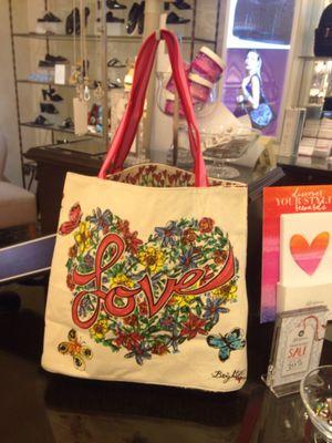 A beautiful canvas valentine tote my mother Loved it