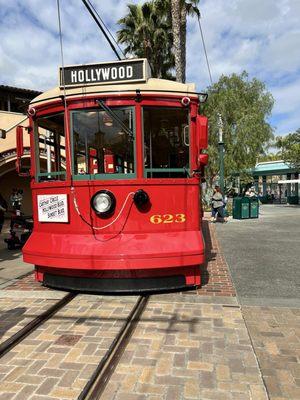 Trolley at entrance