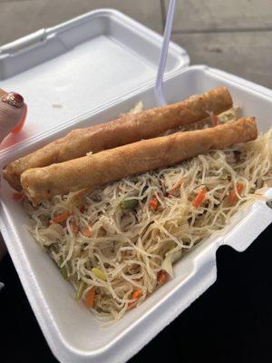 Pancit and lumpia