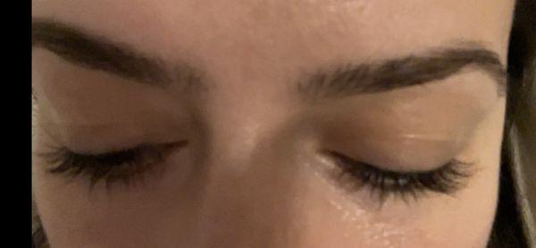 Lash lift and tint