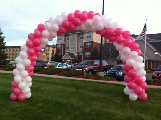 Swirl arches can be make in many different sizes for indoors or out.