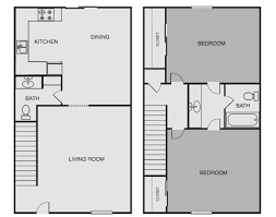 2 Bedroom Townhome Floorplan