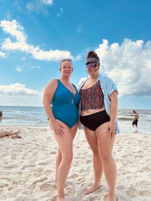 Aunt and niece in our new swimwear