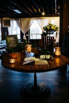 Guestbook Table