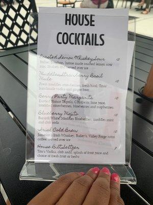 house cocktails